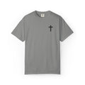 Embroidered Cross T-Shirt — Minimal Christian Faith Tee
