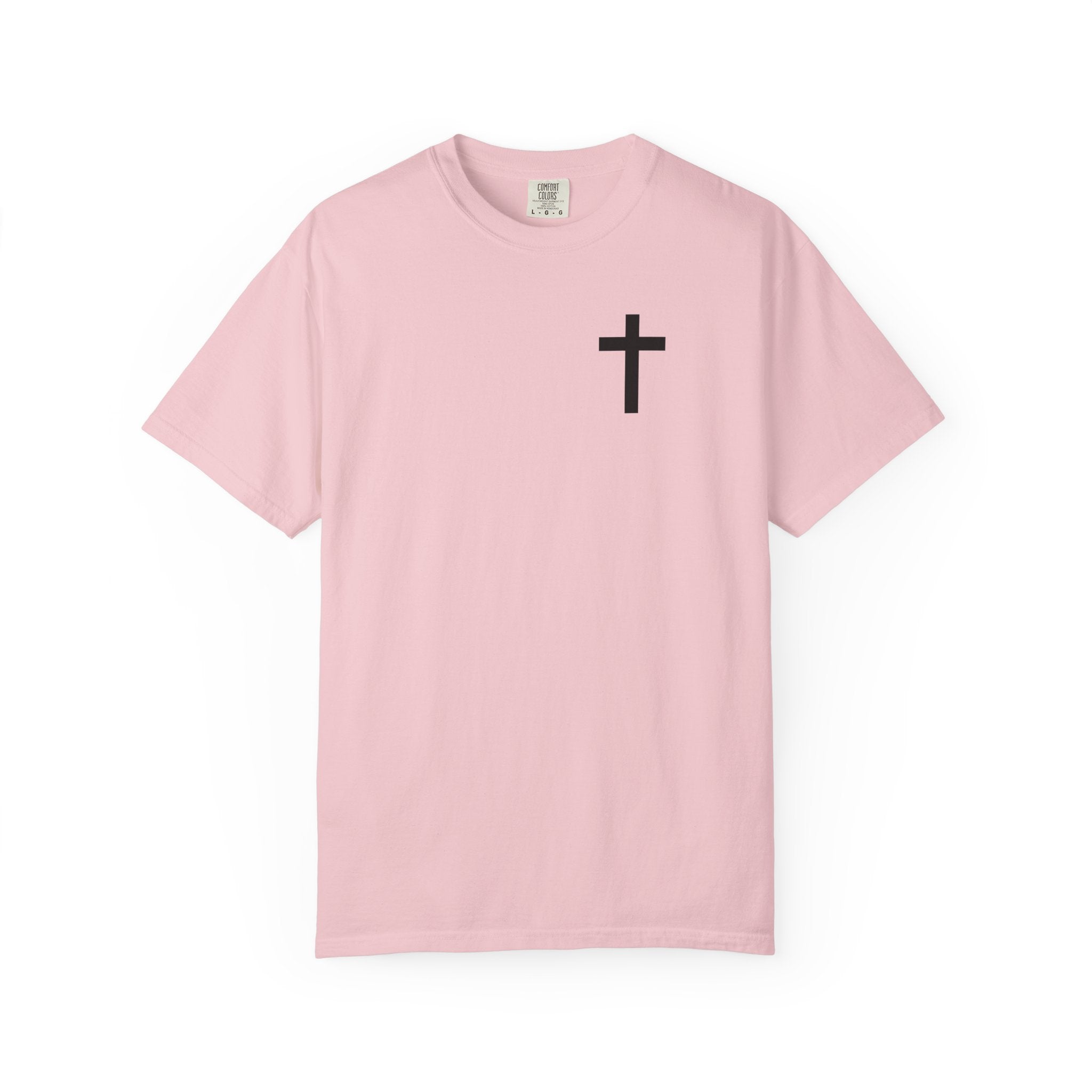 Only God T-Shirt — Chest Cross Graphic with Psalm 62:5 Faith Tee