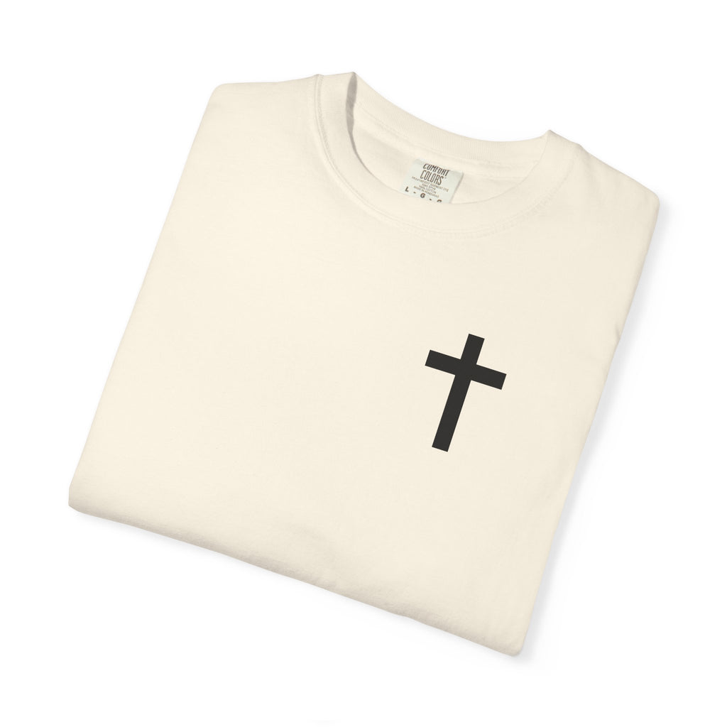 Only God T-Shirt — Chest Cross Graphic with Psalm 62:5 Faith Tee