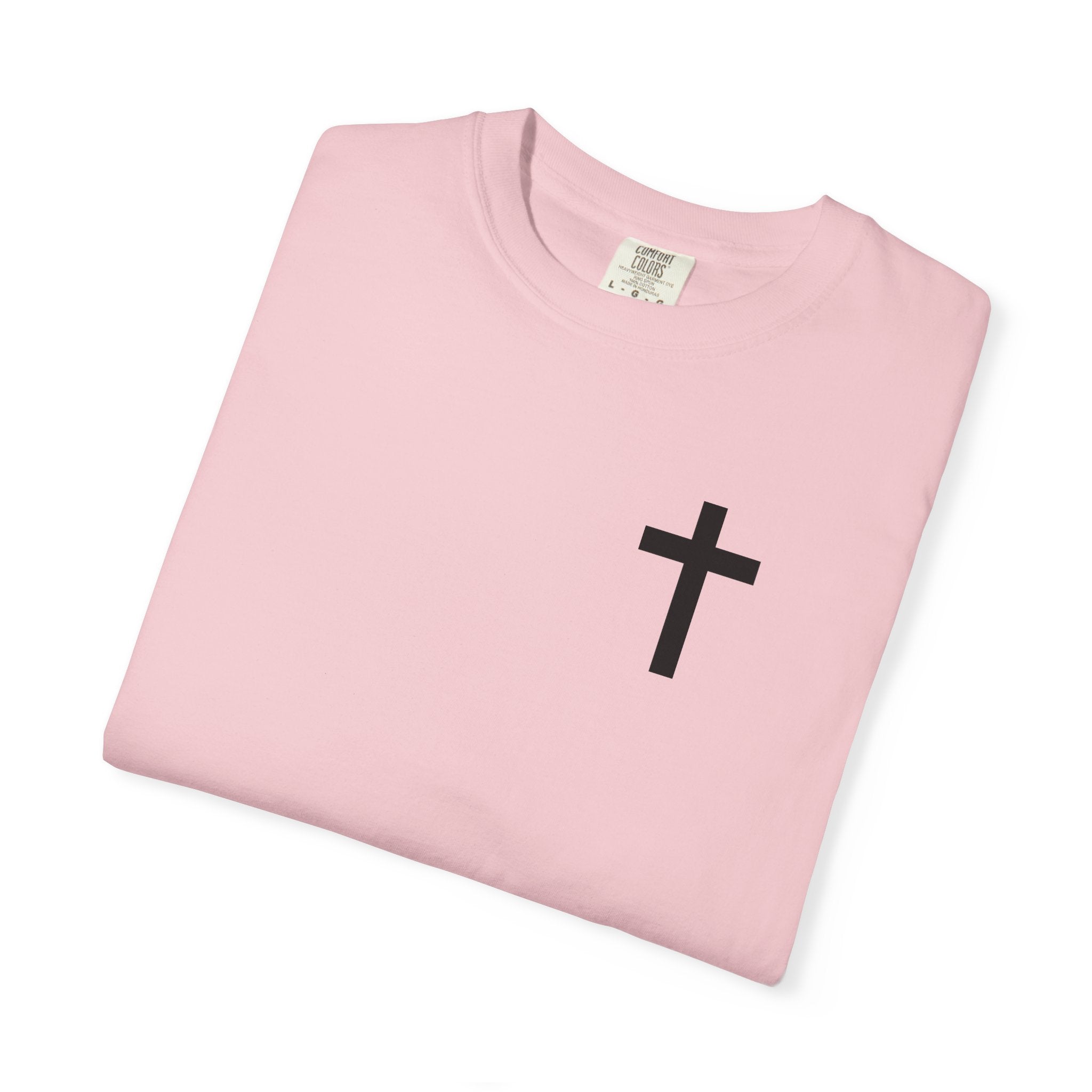 Only God T-Shirt — Chest Cross Graphic with Psalm 62:5 Faith Tee