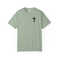 Only God T-Shirt — Chest Cross Graphic with Psalm 62:5 Faith Tee