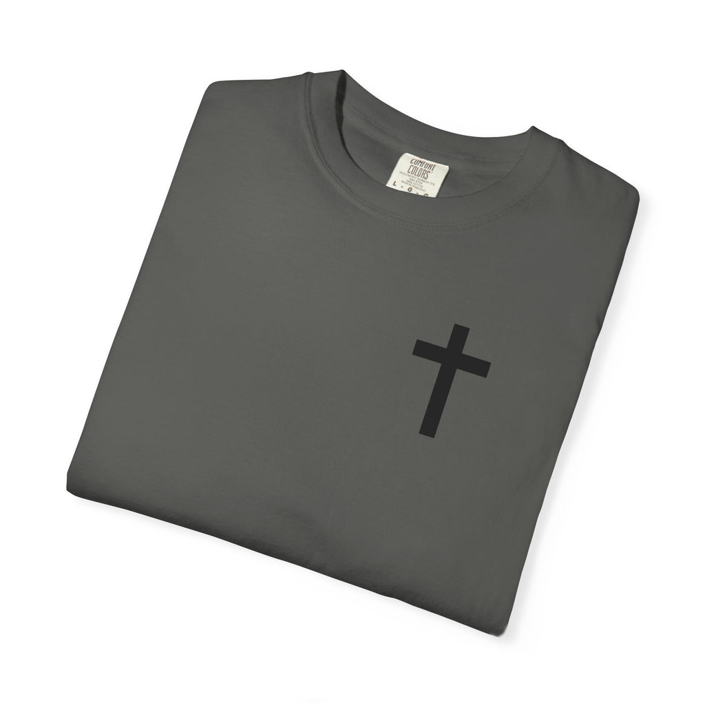 Only God T-Shirt — Chest Cross Graphic with Psalm 62:5 Faith Tee