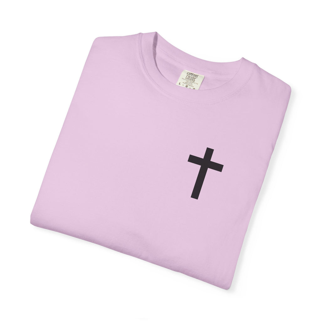 Only God T-Shirt — Chest Cross Graphic with Psalm 62:5 Faith Tee